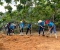 Sáng ngày 20/4/2024 cán bộ giáo viên trường MN Đồng Tiến tham gia Lao động đổ sân bê tông tại điểm trường thôn Buột